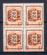 PRE74B MNH** 1923 - GENT 1923 GAND (4stuks)  - Typos 1922-31 (Houyoux)