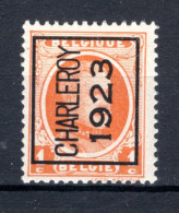 PRE73A MNH** 1923 - CHARLEROY 1923  - Typo Precancels 1922-31 (Houyoux)