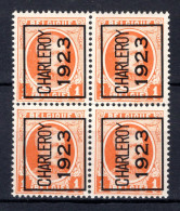 PRE73A MNH** 1923 - CHARLEROY 1923 (4stuks)   - Sobreimpresos 1922-31 (Houyoux)
