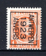 PRE71B MNH** 1923 - ANTWERPEN 1923 ANVERS - Typografisch 1922-31 (Houyoux)