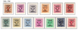 PRE699/711 MNH** 1960 - Cijfer Op Heraldieke Leeuw Type E - REEKS 53 - Typos 1951-80 (Ziffer Auf Löwe)