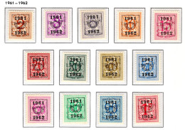 PRE712/724 MNH** 1961 - Cijfer Op Heraldieke Leeuw Type E - REEKS 54 - Typografisch 1951-80 (Cijfer Op Leeuw)