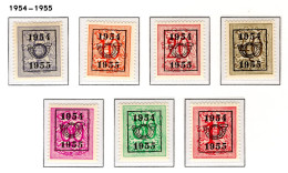 PRE645/651 MNH** 1954 - Cijfer Op Heraldieke Leeuw Type E - REEKS 47 - Typos 1951-80 (Ziffer Auf Löwe)