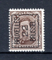 PRE58A-II MNH** 1922 - BRUXELLES 22 BRUSSEL - Typografisch 1922-26 (Albert I)