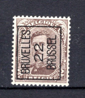 PRE58A MNH** 1922 - BRUXELLES 22 BRUSSEL  - Typo Precancels 1922-26 (Albert I)