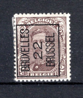 PRE58A-III MH* 1922 - BRUXELLES 22 BRUSSEL - Typo Precancels 1922-26 (Albert I)