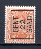 PRE56A-II MNH** 1922 - GENT 22 GAND - Typos 1922-26 (Albert I.)
