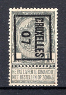PRE3B MH* 1907 - BRUXELLES 07 - Typografisch 1906-12 (Wapenschild)