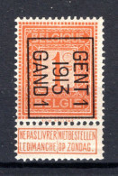 PRE38B MNH**1913 - GENT I 1913 GAND I - Typo Precancels 1912-14 (Lion)