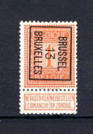 PRE37B MNH** 1913 - BRUSSEL 13 BRUXELLES - Tipo 1912-14 (Leoni)