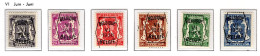 PRE363/368 MNH** 1938 - Klein Staatswapen VI Opdruk Type A  - REEKS 6 - Typo Precancels 1936-51 (Small Seal Of The State)