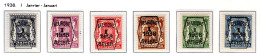 PRE333/338 MNH** 1938 - Klein Staatswapen I Opdruk Type A - REEKS 1 - Typo Precancels 1936-51 (Small Seal Of The State)
