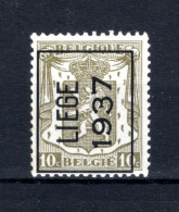 PRE329A MNH** 1937 - LIEGE 1937 - Typo Precancels 1936-51 (Small Seal Of The State)