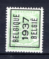 PRE319A MNH** 1937 - BELGIQUE 1937 BELGIE - Typos 1936-51 (Petit Sceau)
