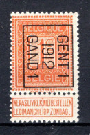 PRE30B MNH** 1912 - GENT I 1912 GAND I  - Typografisch 1912-14 (Cijfer-leeuw)