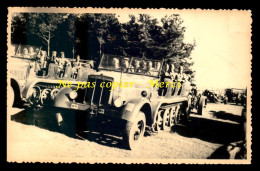 GUERRE 39/45 - BLINDE SEMI-CHENILLE ALLEMAND DEMAG D6 - CARTE PHOTO ORIGINALE - Guerra 1939-45
