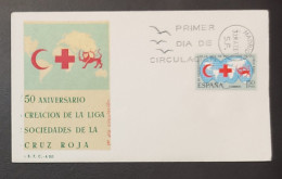 Red Cross, Persia Red Lion And Sun (Iran) , Red Crescent, Spain, 1969 FDC - Autres & Non Classés