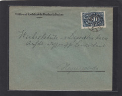 STÄDTE- UND STAATSBANK DER OBERLAUWITZ. BRIEF MIT 50 MARK FRANKATUR. - Lettres & Documents