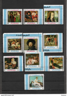 FUJEIRA 1968 Peintures, Raphaël, Vélasquez, Goya, David, Courbet, Manet Michel 224-233 NEUF** MNH Cote : 17 Euros - Fudschaira