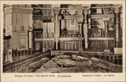 CPA Jerusalem Israel, Omar-Moschee, Der Heilige Felsen - Israël