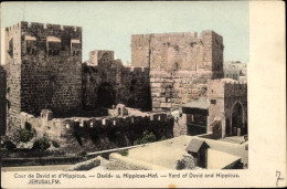 CPA Jerusalem Israel, Hof Von David Und Hippicus - Israel