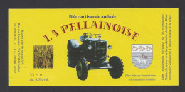 Etiquette De Bière Ambrée  -  La Pellainoise   -  Brasserie De Brunehaut  (Belgique) - Cerveza