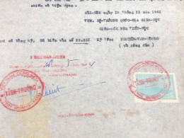 Viet Nam Suoth Old Documents That Have Children Authenticated(10$ Quan Ngai 1964) PAPER Have Wedge QUALITY:GOOD 1-PCS Ve - Colecciones