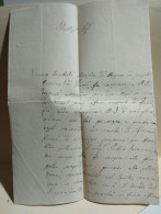 Italy Old Letter. Itali Lettera Maestro Di Musica Vincenzo Iacobelli?  A Marchese Bisleti Gonfaloniere Di VEROLI 1836 - Unclassified