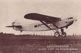 Real Photo Aeropostale Avion Laté 28 Latécoère Né à Bagnères De Bigorre - 1919-1938: Interbellum