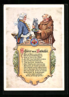 Künstler-AK München, Werbung Salvator-Thomasbräu AG - Mönche Mit Bierkrug  - München