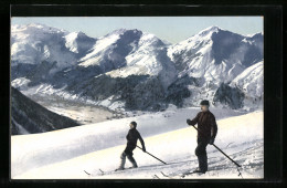 AK Skiläufer Bei Abfahrt  - Wintersport