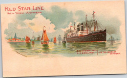 SS Vaderland, SS Zeeland On The Scheldt Antwerp, From Serie Steamers Red Star Line / American Line (american Litho Co.) - Passagiersschepen