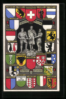 AK Schweiz, Wappen Der Kantone, Rütli-Schwur  - Other & Unclassified