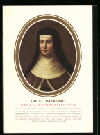 AK Medikament Klosterfrau Melissengeist, Bildnis Klosterfrau Maria Clementine Martin  - Publicité