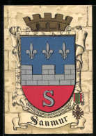 AK Das Wappen Von Saumur Mit Zinnen Und Heraldischen Lilien  - Genealogía