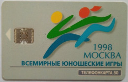 Russia 50 Units Chip Card - World Youth Games Moscow 1998 - High Jump - Russia