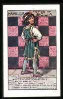 Künstler-AK Sign. C.M. Barker: Winters Tale From Shakespeare, Prince Of Sicilia  - Schrijvers
