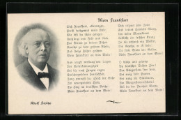 AK Adolf Stoltze Und Sein Gedicht Mein Frankfurt  - Schrijvers