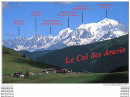 CP (Réf : H753) COL DES ARAVIS (HAUTE-SAVOIE 74) Vue Générale Du Col Et De La Chaîne Du Mont-Blanc - Otros & Sin Clasificación
