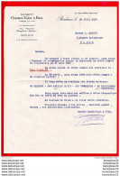 FACTURE (Réf:C135) (VIEUX PAPIERS -Documents Commerciaux) BANQUE GOMEZ-VAËZ & FILS BORDEAUX - 1900 – 1949