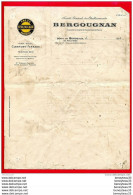 FACTURE (Réf:C134) (VIEUX PAPIERS -Documents Commerciaux) BERGOUGNAN PNEUS BANDAGES BORDEAUX - 1900 – 1949