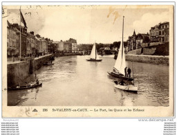 CPA (Réf : I541) St-VALÉRY-EN-CAUX (SEINE-MARITIME 76) Le Port, Les Quais Et Les Écluses (très Animée, Voiliers) - Other & Unclassified