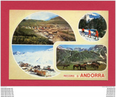 CP (Réf : V 378) S. 3 -  VALLS D' ANDORRA (PRINCIPAT DANDORRA) MULTI VUES (animée, Chevaux) - Andorra