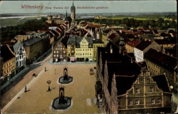 CPA Lutherstadt Wittenberg, Blick Vom Turm Der Marktkirche - Autres & Non Classés