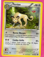 Carte Pokemon Francaise 2016 Xy Offencive Vapeur 89/114 Persian 90pv Occasion - Promos