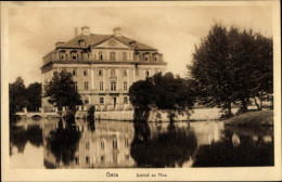 CPA Tinz Gera In Thüringen, Schloss, Teich - Other & Unclassified