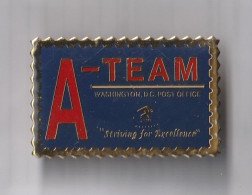 PIN'S THEME POSTE AMERICAIN  TIMBRE  A TEAM  WASHINGTON POST OFFICE - Mail Services