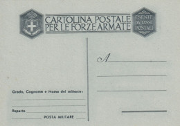 FRANCHIGIA NUOVA 1943 SENZA FASCI ESENTE DA TASSE POSTALI (XT4254 - Franquicia