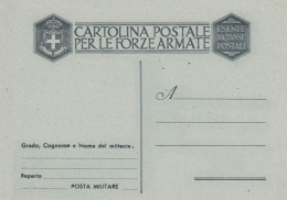 FRANCHIGIA NUOVA 1943 SENZA FASCI ESENTE DA TASSE POSTALI (XT4253 - Franquicia