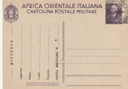 FRANCHIGIA NUOVA 1941 AFRICA ORIENTALE ITALIANO SS FRANCHIGIA CON STAMPA AL VERSO (XT4258 - Franchise
